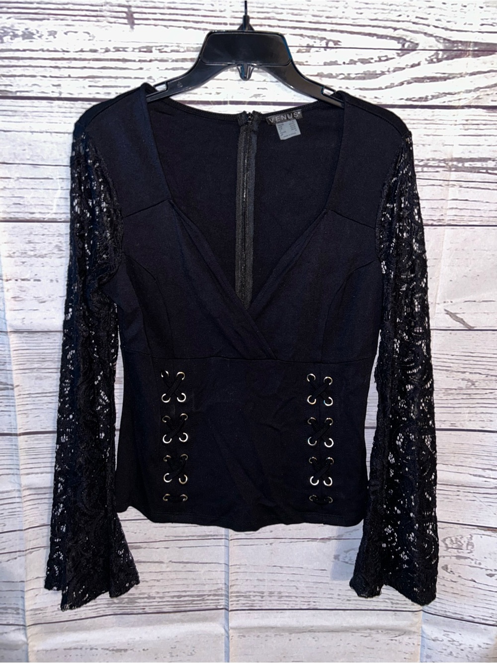 Venus Black Lace Shirt
